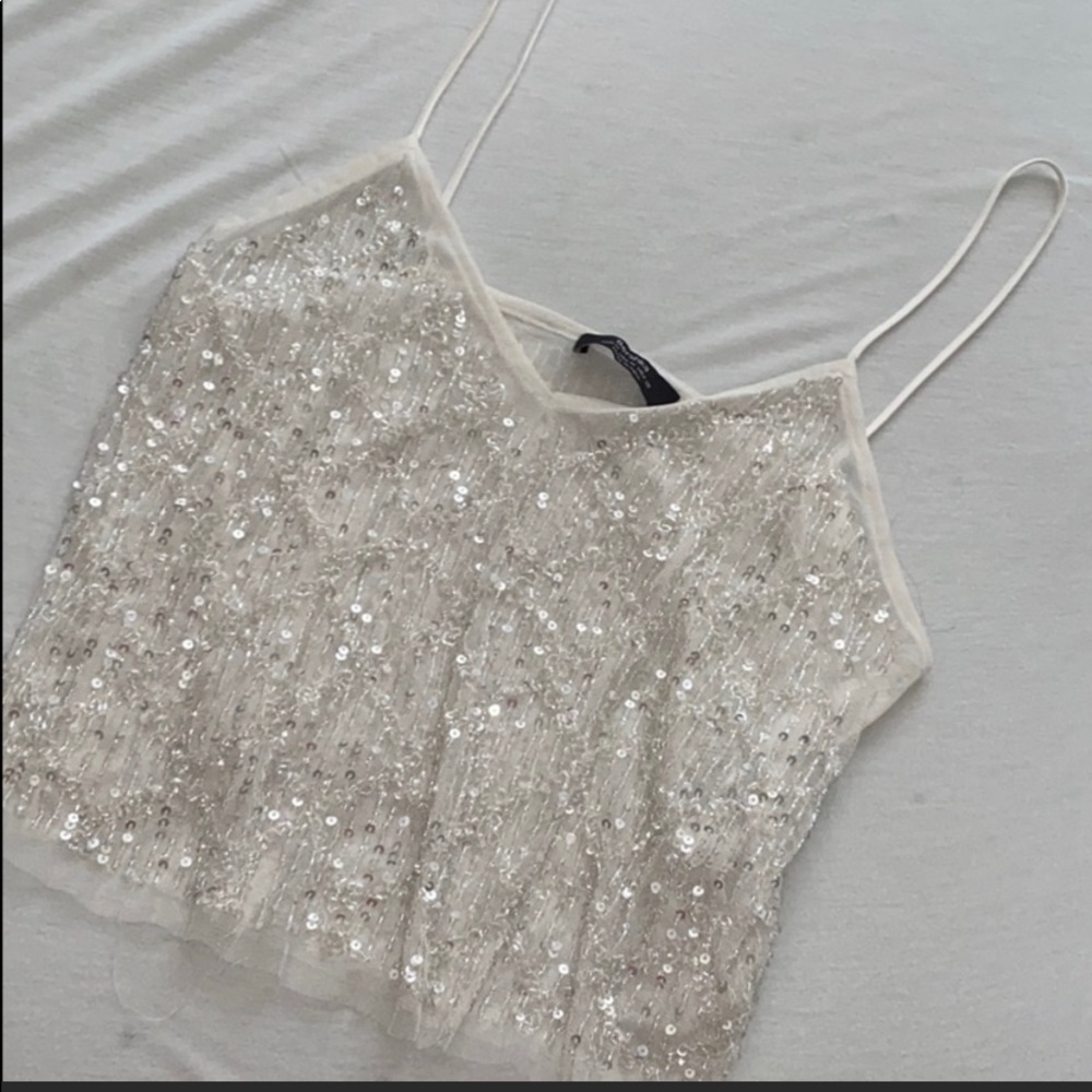 Sequin Crop Top